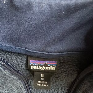 Patagonia Navy Fleece Jacket kids Medium